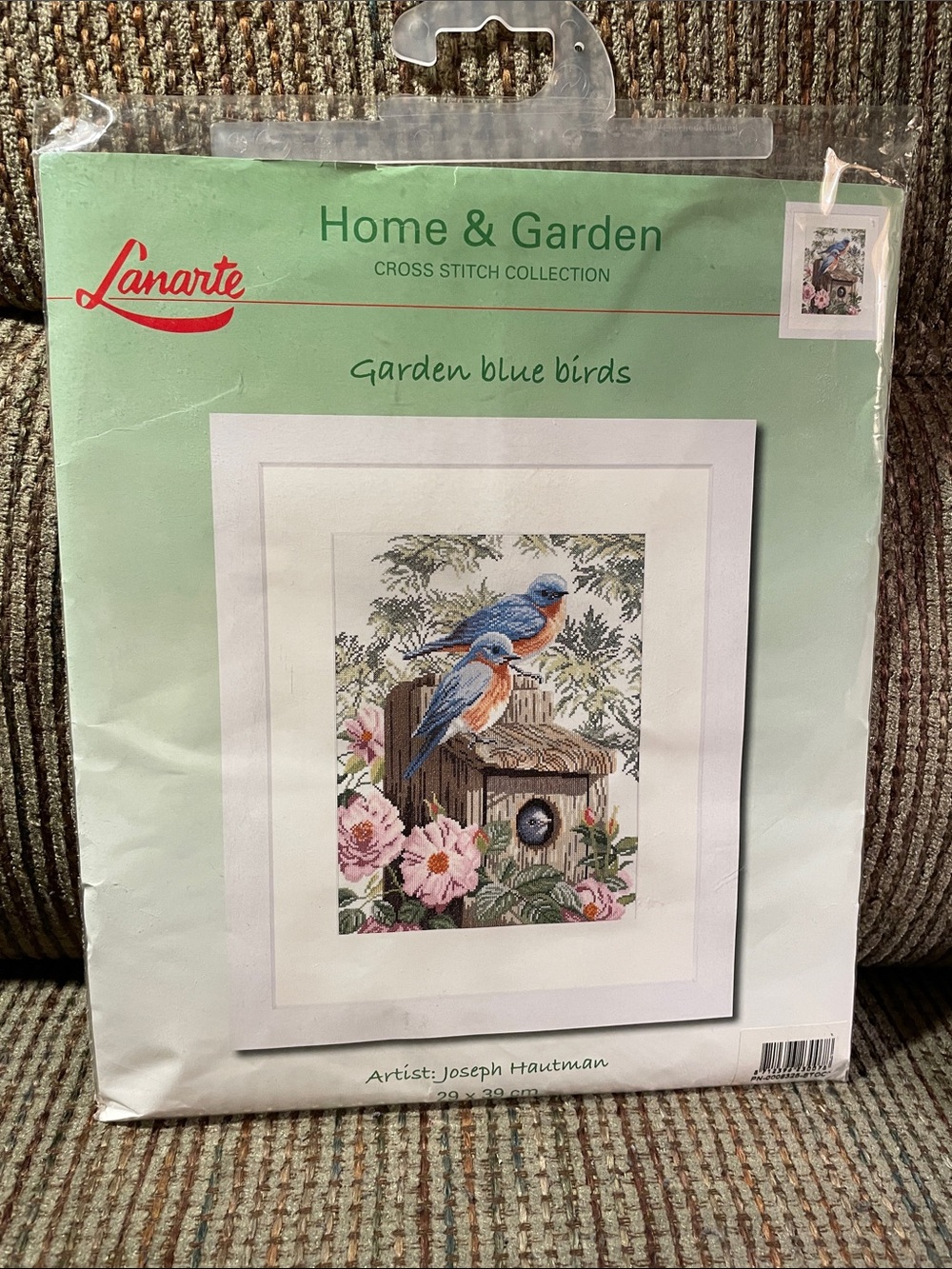 Garden Blue Birds Wall Art - Blue and Orange